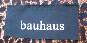 BAUHAUS DIY PATCH/punk/new wave/gothic/dark/batcave/cure/bowie/siouxie/mission - Imagen 1 de 1