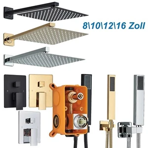 Juego de grifo de ducha empotrado ducha de lluvia cabezal de ducha de acero inoxidable sistema de ducha Ibox - Imagen 1 de 189