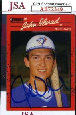 John Olerud Jsa Coa Signed 1990 Donruss Autograph - Image 1 of 2