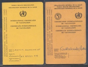 Israel 1969 2 internationale Impfzertifikate zweisprachig + dreisprachig - Bild 1 von 3