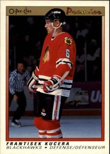 1990-91 OPC Premier #53 Frantisek Kucera RC - NM-MT