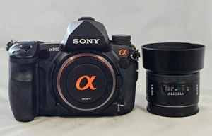 #Sony Alpha A850 digitale 24,6-MP-Spiegelreflexkamera + Sony SAL 50 MM F1,4 (2640624/0394627) - Bild 1 von 5