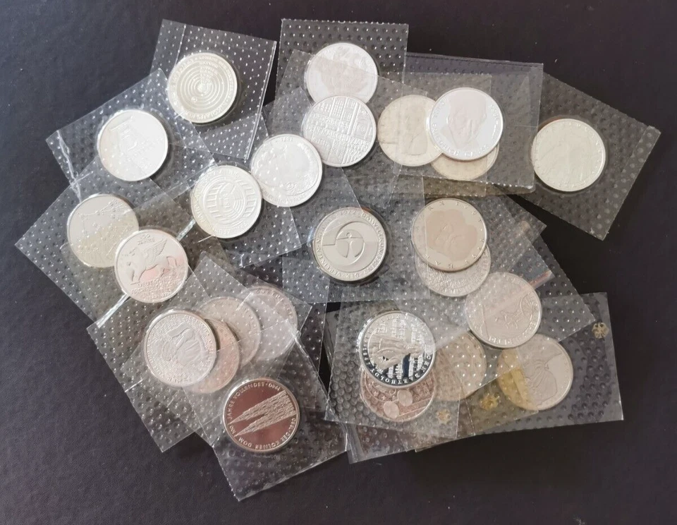 BRD 5 DM Gedenkmünzen 1971 - 1986 in PP (in Folie) bitte wählen Sie Silber/CuNi - Bild 1 von 1