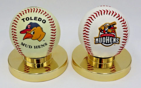 Toledo Mudhens souvinir balls including 1 glow in the dark ball / set of 2 Cover