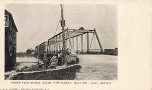Postcard Penn's Neck Bridge Salem New Jersey NJ UDB Early 1900s - Picture 1 of 2