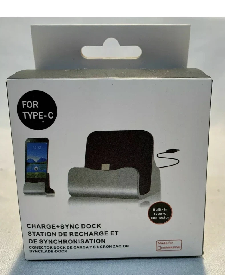 BLUE CHARGE AND SYNC DOCK FOR TYPE-C BUILT IN TYPE-C CONNECTOR NEW IN BOX - Image 1 of 4