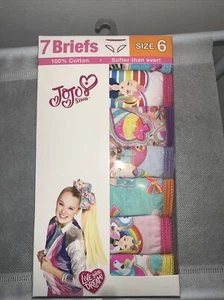 Jojo siwa Toddler girls underwear 7 pack size 6 NEW - Picture 1 of 2