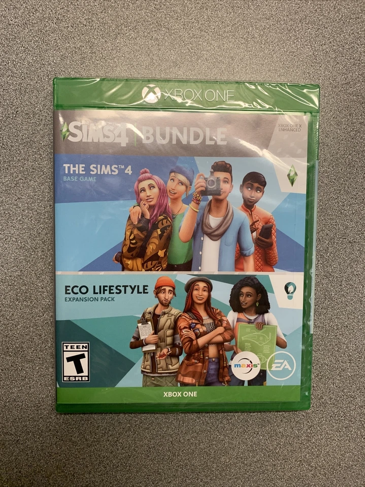 SIMS 4 BUNDLE Sims 4 + Eco Lifestyle Expansion (Xbox One) Brand New Sealed - Image 1 of 1