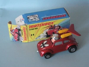 Matchbox 11 Flying Bug Silver PAINTED Base Boxed Superfast RARE Lesney England - Picture 1 of 4