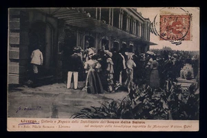 cartolina LIVORNO galleria e negozio dello stabilimento delle acque della salute - Imagen 1 de 2