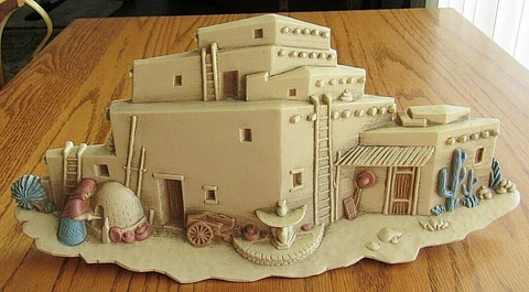 1993 Burwood Products 3291-2A Pueblo Adobe Hacienda Wall Hanging Cover