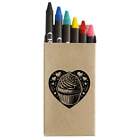 'Cupcake in a Heart' Coloured Crayon Set (CY00027249)