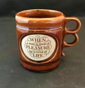 Aramis Shaving Ceramic Mug When a Man is Tired of Pleasure He is Tired of Life - Picture 1 of 2