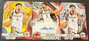 2024-25 Bowman Best University Gold /50 Geometric Auto Nick Boyd Refractor #B24 - Bild 1 von 2