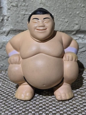 Sumo Wrestler Foam Hand Squishy, Stress Ball Japón 4" RARO 2000 Foto 1 de 4