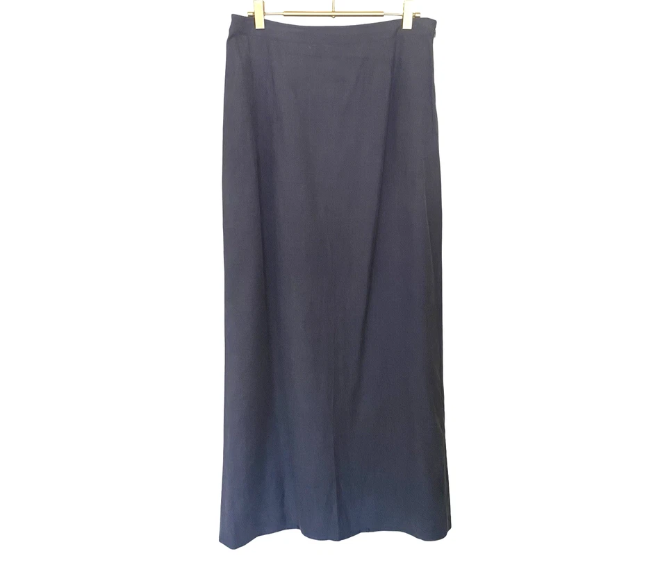 Maxi falda August Silk para mujer talla 12 gris 72 % seda mezcla de lana oficina comercial Foto 1 de 4