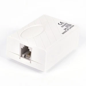RJ11 Cable Line ADSL Fax Modem Phone Network Jack Micro Filter Splitter Ada`xi - Photo 1/6