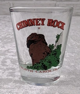 Chimney Rock NC Souvenir Schnapsglas North Carolina Reise Sammlerglas - Bild 1 von 1
