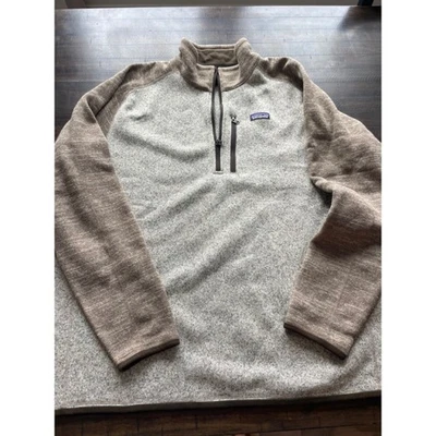 Suéter Pullover Patagonia Cuarto Cremallera Polar Para Hombres 3XL Jaspeado Marrón Tostado Foto 1 de 4