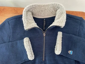 Kuhl Alaska Damen Quarter-Zip Fleece Pullover Sweatshirt Blau Outdoor Damen L - Bild 1 von 9