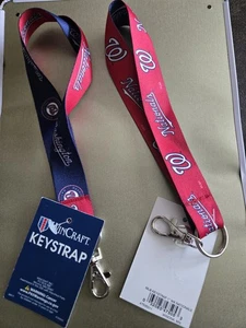 Washington Nationals MLB Key Strap NEW Key Chain 1 Inch Keychain ID Lanyard - Picture 1 of 4