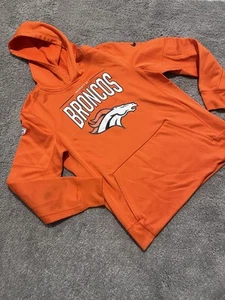 Nike Therma Fit Denver Broncos Logo Youth Sweatshirt Hoodie Large      (3) - Picture 1 of 11