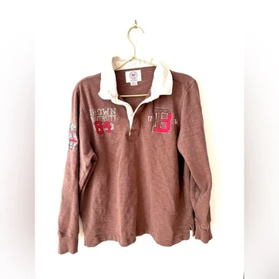 Brown University 47 Rugby Shirt small academia preppy ivy league college  - Image 1 of 4