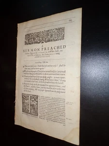 KJV-Translator-Lancelot Andrewes-An Ash Wednesday Sermon Preached in 1602 - Picture 1 of 2