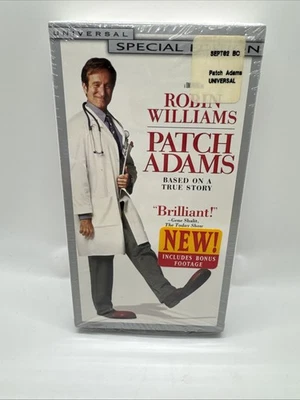Patch Adams (VHS, 1999, Extra footage/ Special Edition) New Sealed - Image 1 of 4