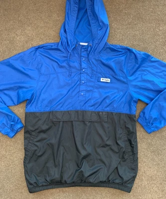 Columbia Jacket Mens M Nylon PFG Hooded Rain Pullover Performance Windbreaker - Image 1 of 4