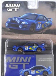 Mini GT 00975-BL 1/64 Subaru Impreza WRC98 1998 Rally Montecarlo 3er lugar - Imagen 1 de 1