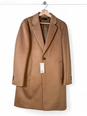 UNIQLO Wool Cashmere Chesterfield Coat Brown XS (36) NWT $199 Classic Overcoat - Image 1 of 4