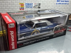 1:18 *MINT* AUTOworld 1975 DODGE MONACO Nevada Highway Patrol LHD Police *RARE* - Picture 1 of 4