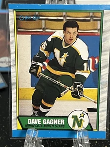DAVE GAGNER---1989-90 O PEE CHEE---NORTH STARS----FREE SHIPPING - Picture 1 of 2