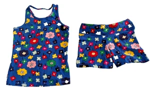 Hanna Andersson Tank Top & Shorts Set Girl Size 130cm / US 8 Cotton & Spandex - Picture 1 of 9