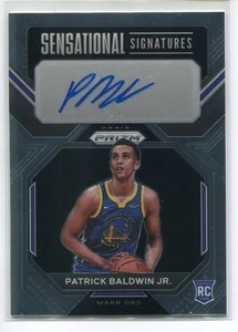 Patrick Baldwin Jr Rookie Auto 2022 Prizm Sensational Signatures GS Warriors - Imagen 1 de 2