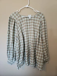 Ava And Viv Long Sleeved Blouse Women's 3X - Picture 1 of 7