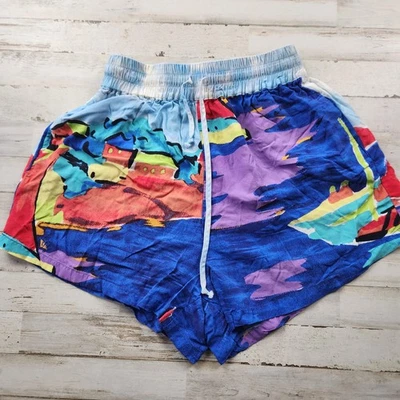 Pantalones Cortos Polo Ralph Lauren Para Hombre Pequeños Multicolor Abstracto Cordón Viscosa Natación Foto 1 de 4