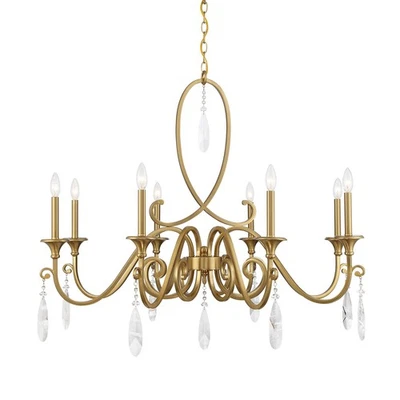 Savoy House 1-2702-8 Fairchild 8 luces 42" W estilo vela de cristal - latón Foto 1 de 4