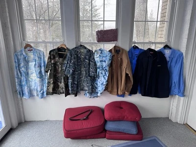 9 - PATAGONIA-ORVIS -SIMMS-UNDER ARMOR , BASS OUTDOOR NINE MEN's Premium Shirts - Image 1 of 4