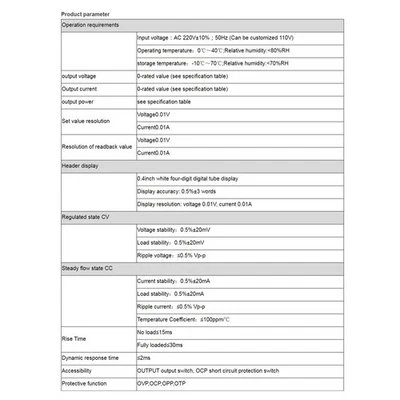 (EU Plug 15V 30AWhite)DC Power Supply Variable 450W 15V 30A Bench Power BT5 - Image 1 of 4
