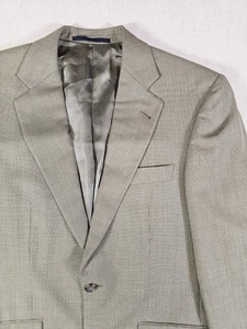 Burberry London Kensington Blazzer Mens 36 Reg 100% Wool Taupe - Picture 1 of 13