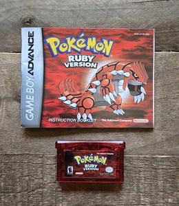 Pokemon: Rubin (Nintendo GBA. 2003) Original mit Handbuch - Trockenbatterie getestet - Bild 1 von 8