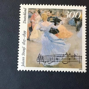 1999 - Mi.Nr. 2061 - 300 Pf - 100. Todestag von Johann Strauß (Sohn) - ungebr. - Imagen 1 de 2