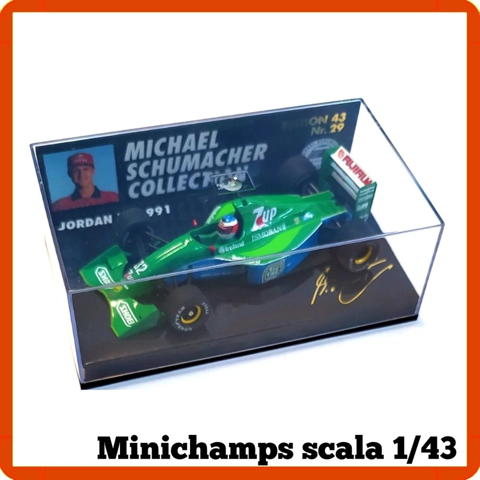 modellino auto scala 1:43 diecast Minichamps formula 1 f1 Schumacher Jordan 1991 - Immagine 1 di 4