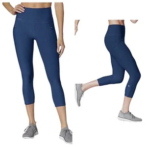 Eddie Bauer Trail Tight High-Rise Capris Classic Navy Blue Women’s Size XL - Picture 1 of 9