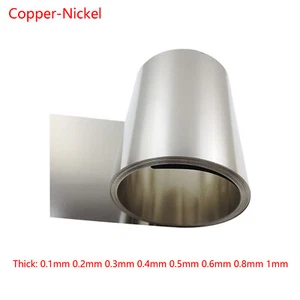 Copper-Nickel Alloy Sheets Strip Flexible 18Ni Thin Foil Plate Thick 0.1mm-1mm - Picture 1 of 5