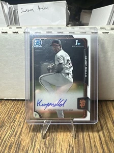 2015 Bowman Chrome Prospect Autograph #BCAP-KM Keury Mella Auto Giants - Bild 1 von 2