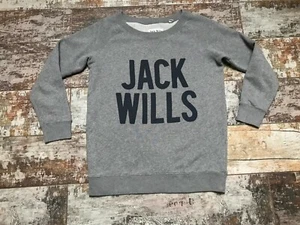 Jack Wills Women's Grey Crew Neck Cotton 3/4 Sleeves Jumper Size UK8 - Picture 1 of 4