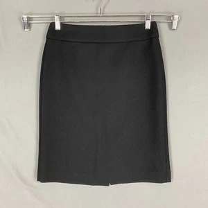 J Crew Rock Damen 4 schwarz 100 % Wolle Bleistift gerade Midi gefüttert Reißverschluss hinten - Bild 1 von 14